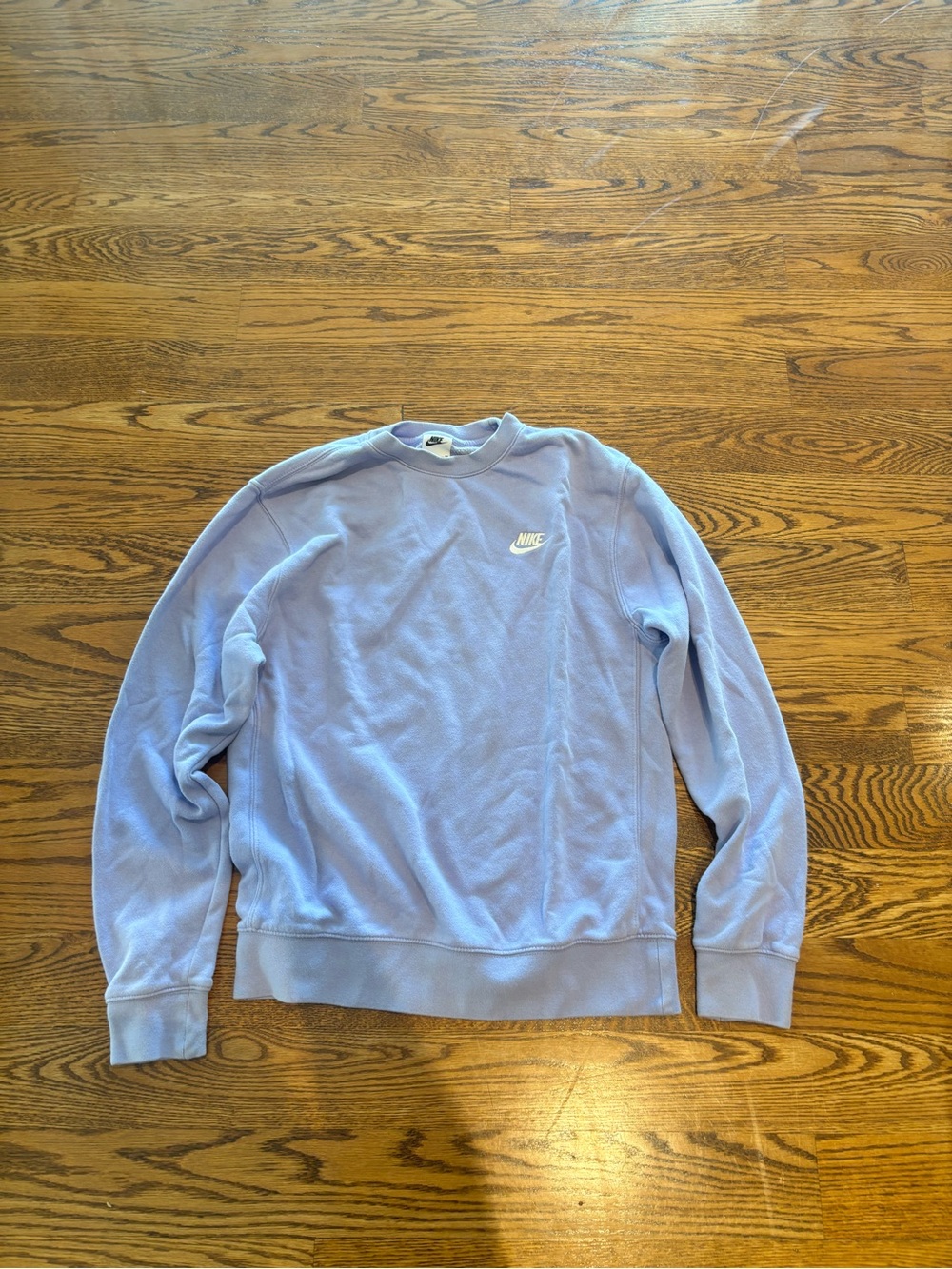 Nike Pastel Blue / lavender Crewneck Sweatshirt with White Logo